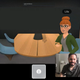 A hybrid video-call to avatar meeting with Daniel Alvarez, Quartz's chief product officer.